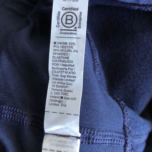 Athleta Altitude Stash Tight Polartec Powerstretch Navy Medium 428836 Petite - Picture 12 of 15
